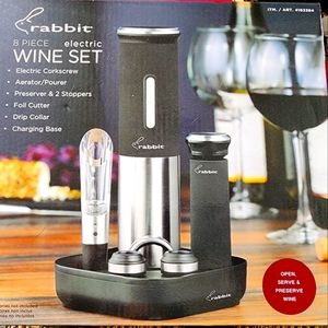 Rabbit 8 piece electric wine set